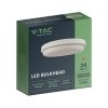 Oprawa sufitowa plafoniera V-TAC 24W LED okrągły 240x38mm IP54 VT-80024 3000K 2500lm